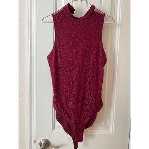 Red Lace Bodysuit (S)